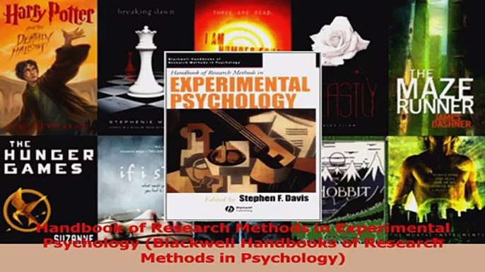 Handbook of Research Methods in Experimental Psychology Blackwell Handbooks of Research Ebook Free