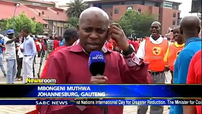 NUMSA march to get underway in Joburg