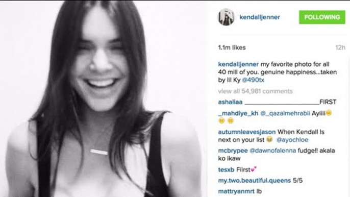 Kendall Jenner Frees The Nipple To Celebrate Instagram Followers