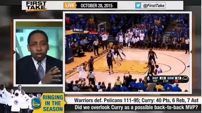 ESPN First Take - Stephen Curry Lead Warriors Beat Pelicans
