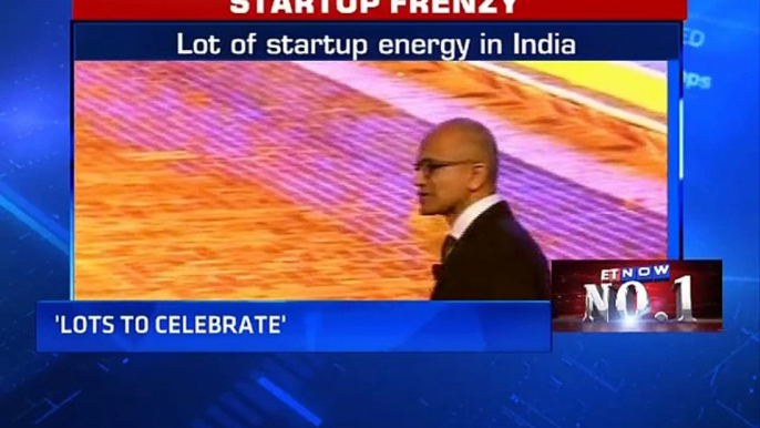 Microsoft CEO Satya Nadella lauds India’s startup Ecosystem