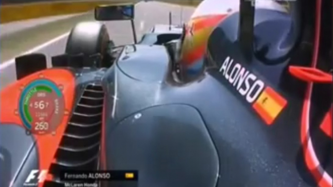 F1 2015 Spanish GP Fernando Alonso Onboard Engine Sound