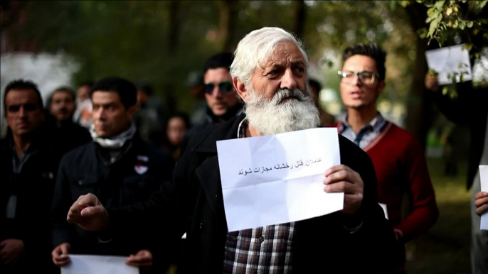 Afghan activists hold protest after woman is stoned to death