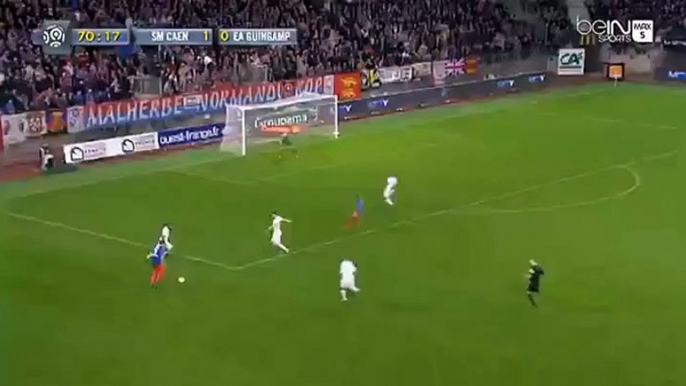 Andy Delort Goal - Caen 2 - 0 Guingamp - 07/11/2015