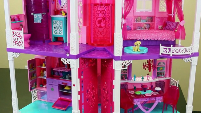 BARBIE DREAMHOUSE Dollhouse Frozen Elsa Anna Dolls Mansion Dollhouse Spiderman Ariel Mike