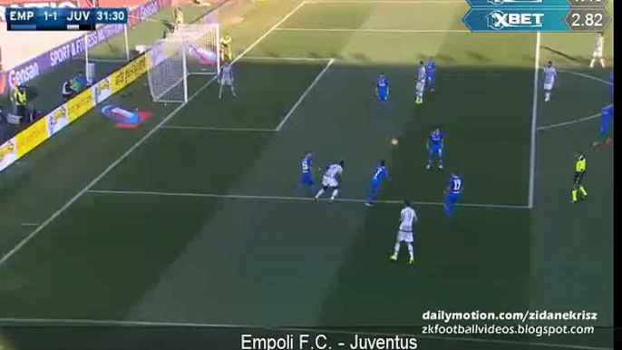 1-1 Mario Mandzukic Goal - Empoli v. Juventus 08.11.2015 HD