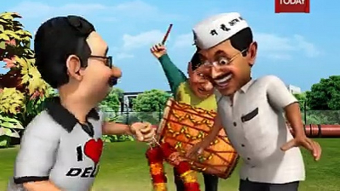 so sorry indian politicial cartoons kajriwal ny lagayi delhi ki Vat