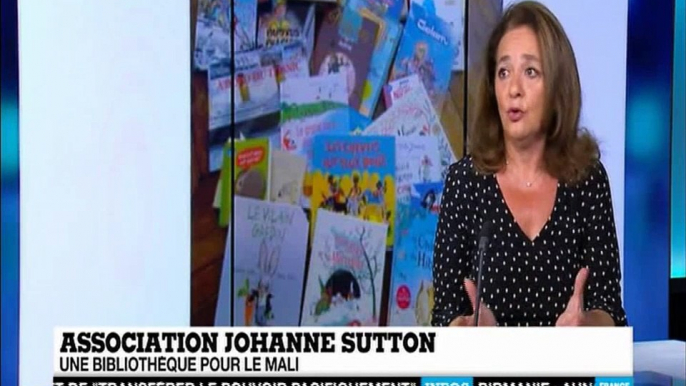 ITW France 24 Ecole Johanne Sutton Mali inauguration Bibliothèque de l'école 11/11/2015