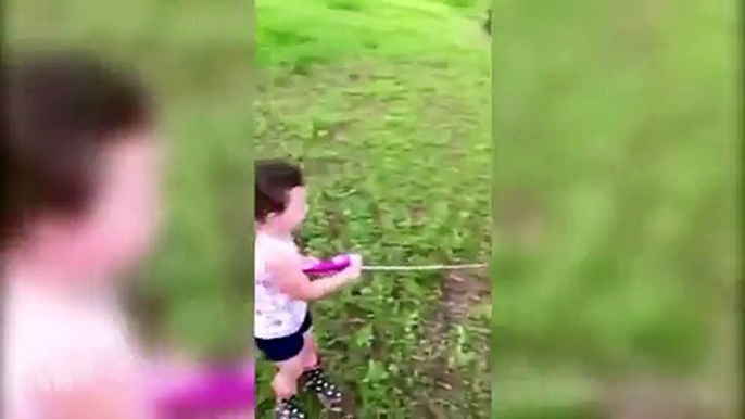 Little Girl Catches Giant Fish  Bass Master