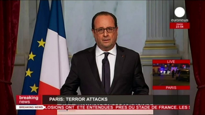 Fusillades à Paris - François Hollande décrète l'état d'urgence - YouTube