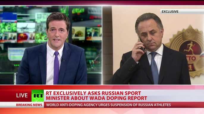 Russian sports minister speaks to RT over WADA doping claims