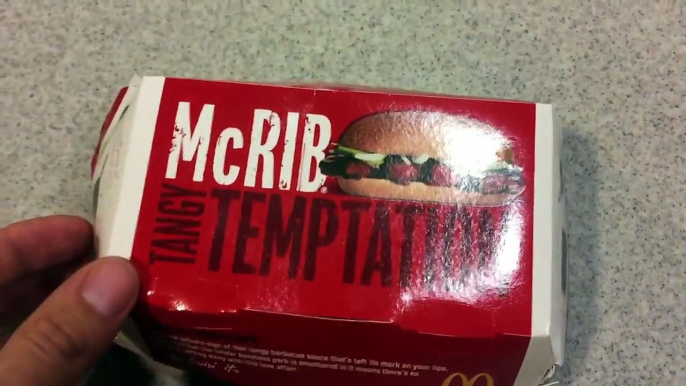 The McRib Is Back Again, Bitches!