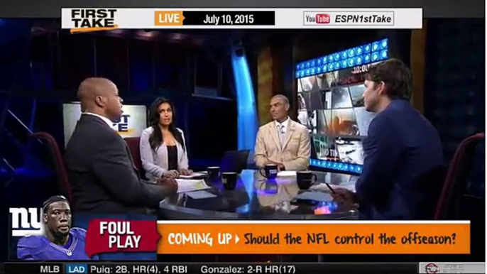 ESPN First Take - Roger Goodell on Brady's Appeal; Jason Pierre-Paul and C.J. Wilson Injured