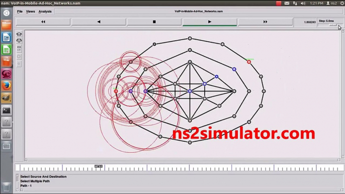 VoIP in Mobile Ad Hoc Networking using NS2 Simulator Projects