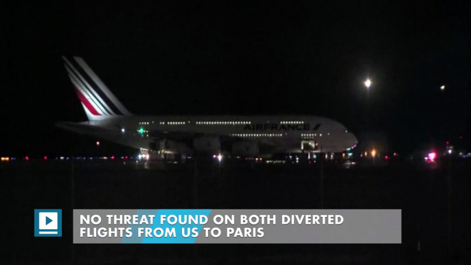 No threat found on both diverted flights from US to Paris