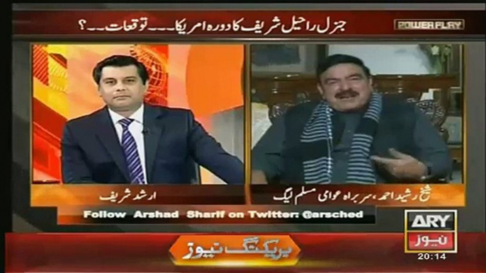 Sheikh rasheed give Breaking News in Arshad Sahrif's Show