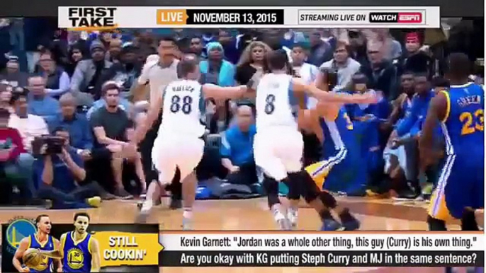 ESPN First Take - Kevin Garnett Compares Steph Curry to Michael Jordan