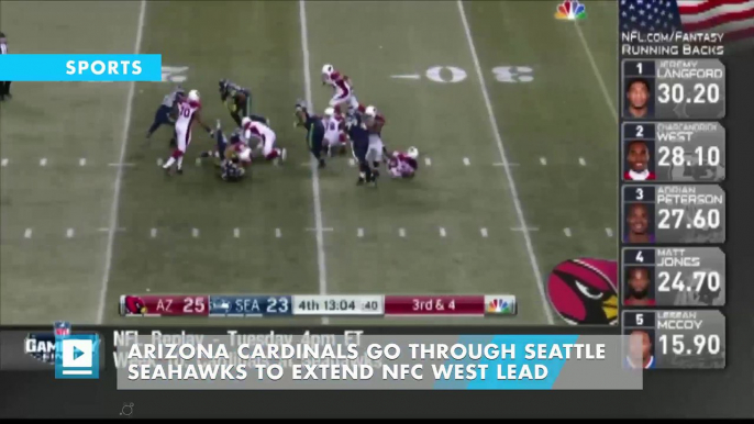 Arizona Cardinals go through Seattle Seahawks to extend NFC West lead