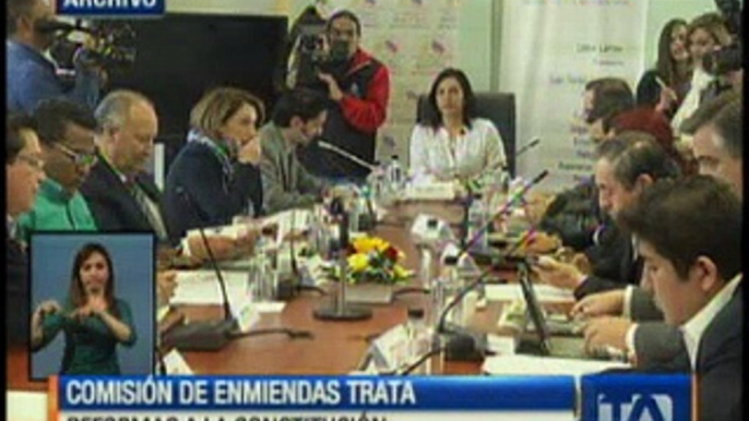 Comisión de enmiendas trata reformas a la constitución