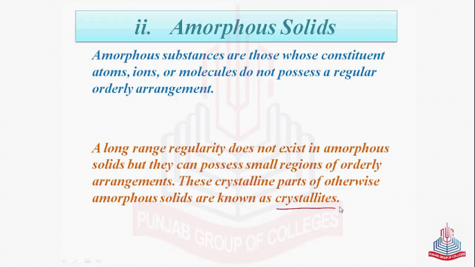 Solids , their types & Properties of Crystalline Solids