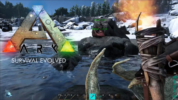 Lets Play ARK Survival Evolved #006 Das SchneeBiom Direwolf tamen [Deutsch] ARK Survival