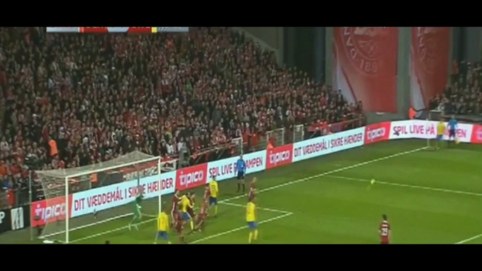 Zlatan Ibrahimovic scores an Amazing brace against Denmark HD