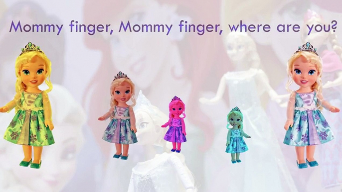 DISNEY FROZEN NESTING DOLLS Finger Family Nursery Rhymes Frozen Finger Family Songs Daddy