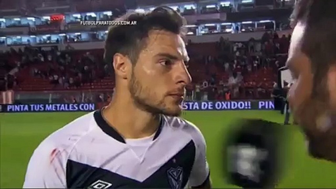 Todos vieron que no fue penal. Independiente 1 - Vélez 0. Fecha 30. Primera División 201