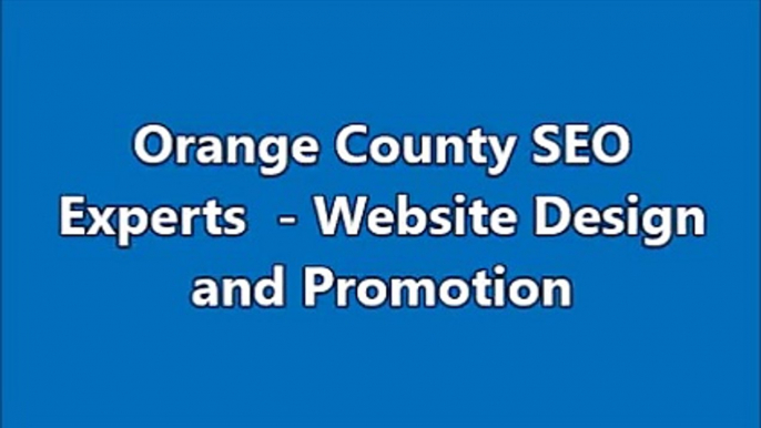 Seo companies in Orange County - websitepromoters.com