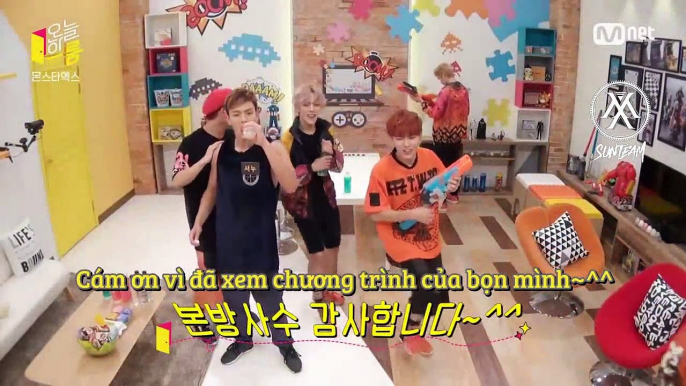 [VNMX] [Vietsub] 150916 Monsta X Today's Room Part 1 -  Challenge to "Aegyo" show