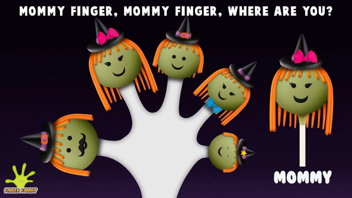 The Finger Family Halloween Cake Pop Family Nursery Rhyme | Halloween Finger Family Songs