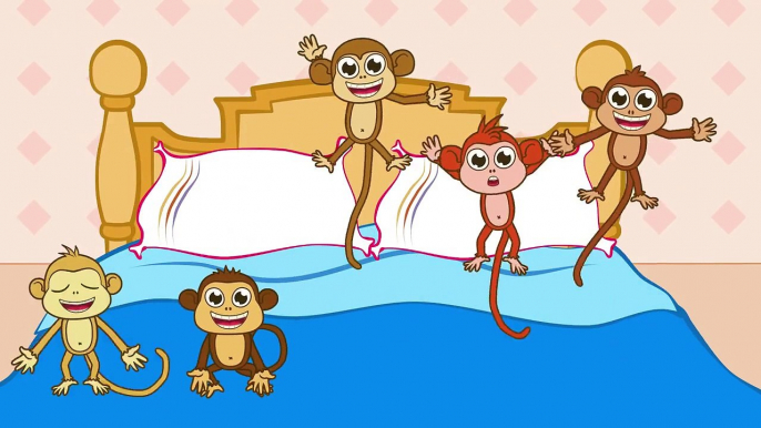 Beş Küçük Maymun | Five Little Monkeys Türkçe | Bebek Şarkıları | Çocuk Şarkıları | Adiseb