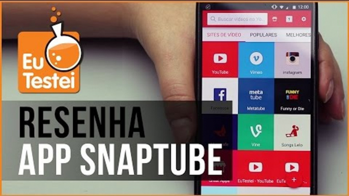 Baixe vídeos do Facebook, Instagram e YouTube com o SnapTube - Vídeo EuTestei Brasil