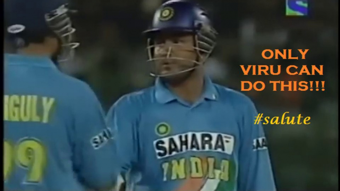 Virender Sehwag 4,4,6,4,4,4, || 26 RUNS in ONE OVER!!