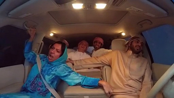 Guy pulls car flip prank on his Mom in Dubai