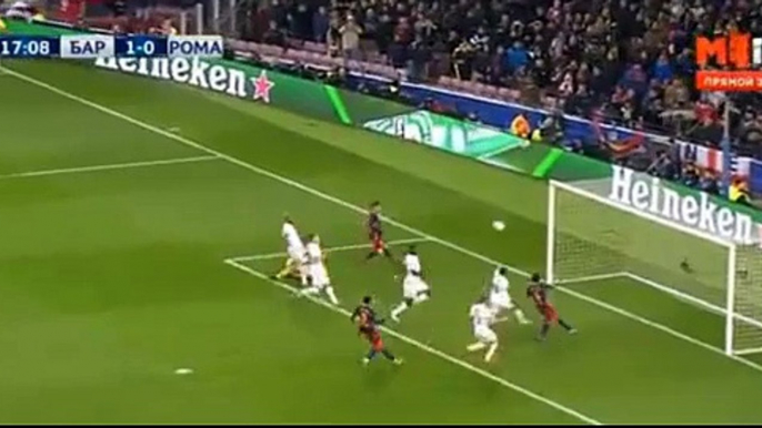 Leo Messi Fantastic Goal 2:0  - Fc Barcelona vs As Roma - 24.11.2015