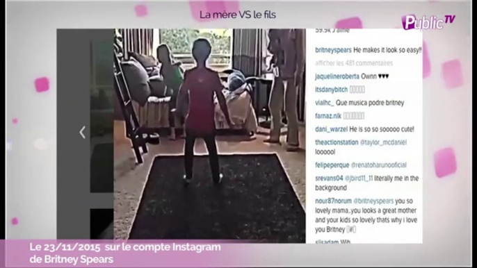 Vidéo : Britney Spears et son fils Sean Preston : Ce sont des pros du salto !