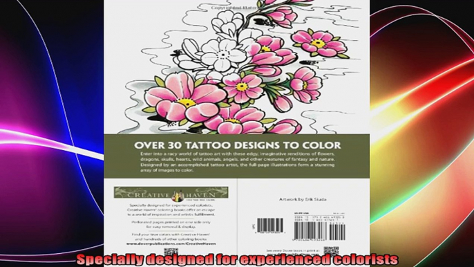 Creative Haven Modern Tattoo Designs Coloring Book Creative Haven Coloring Books