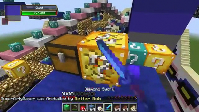 PopularMMOs Pat and Jen Minecraft ULTIMATE DIAMOND LUCKY BLOCK RACE Lucky Block Mod Modded