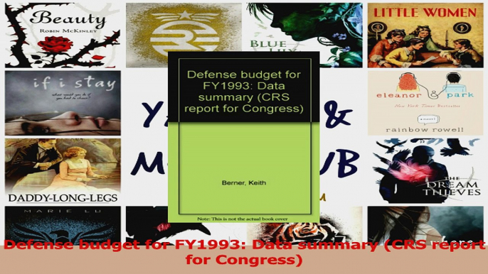 PDF Download  Defense budget for FY1993 Data summary CRS report for Congress PDF Full Ebook