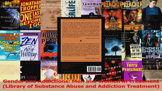 PDF Download  Gender and Addictions Men and Women in Treatment Library of Substance Abuse and PDF Online