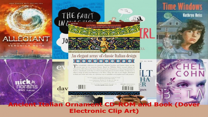 Download  Ancient Italian Ornament CDROM and Book Dover Electronic Clip Art EBooks Online