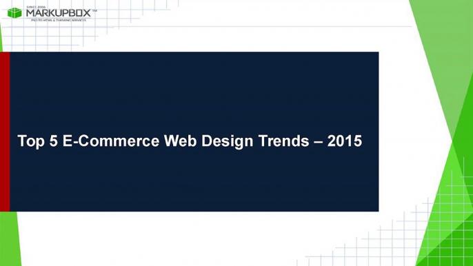 Top 5 E-Commerce Web Design Trends – 2015