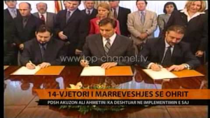 14 vjetori i Marrëveshjes së Ohrit - Top Channel Albania - News - Lajme