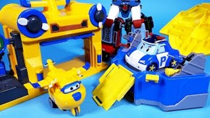 Super Wings 슈퍼윙스 로보카폴리 Robocar Poli 폴리 & 도니 기지 또봇 델타