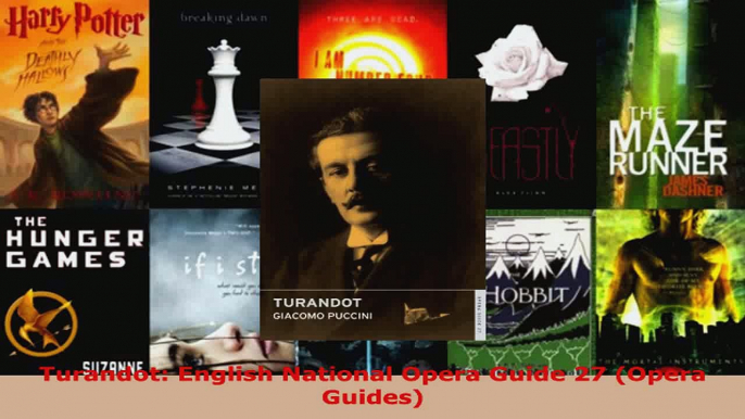 Read  Turandot English National Opera Guide 27 Opera Guides Ebook Free