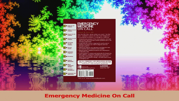 Emergency Medicine On Call PDF