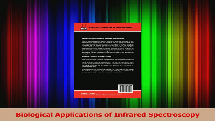 Read  Biological Applications of Infrared Spectroscopy Ebook Free