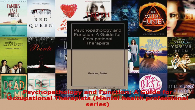 Read  Psychopathology and Function A Guide for Occupational Therapists Mental health Ebook Free