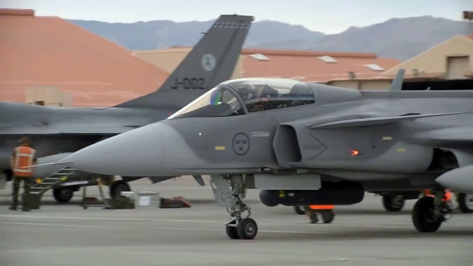 Swedish Air Force Saab JAS 39 Gripen Takeoffs